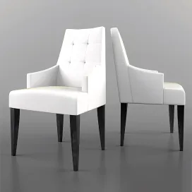 Barbara Barry Biscuit Tufted Arm Chair